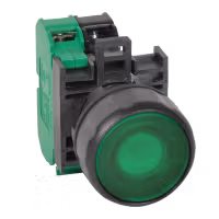 22mm IEC Illuminated Push Button with Green Lens