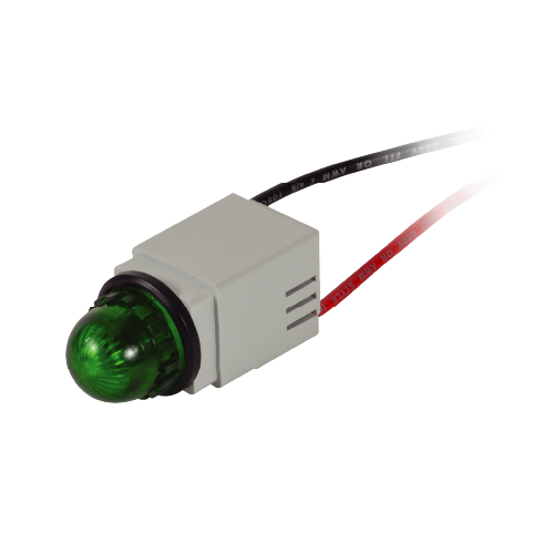 13mm Indicating Light, Wire Lead (PN: 13SBLG120WL-13GNR)