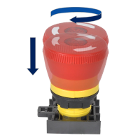 22mm IEC EN418 Emergency Stop Push Button