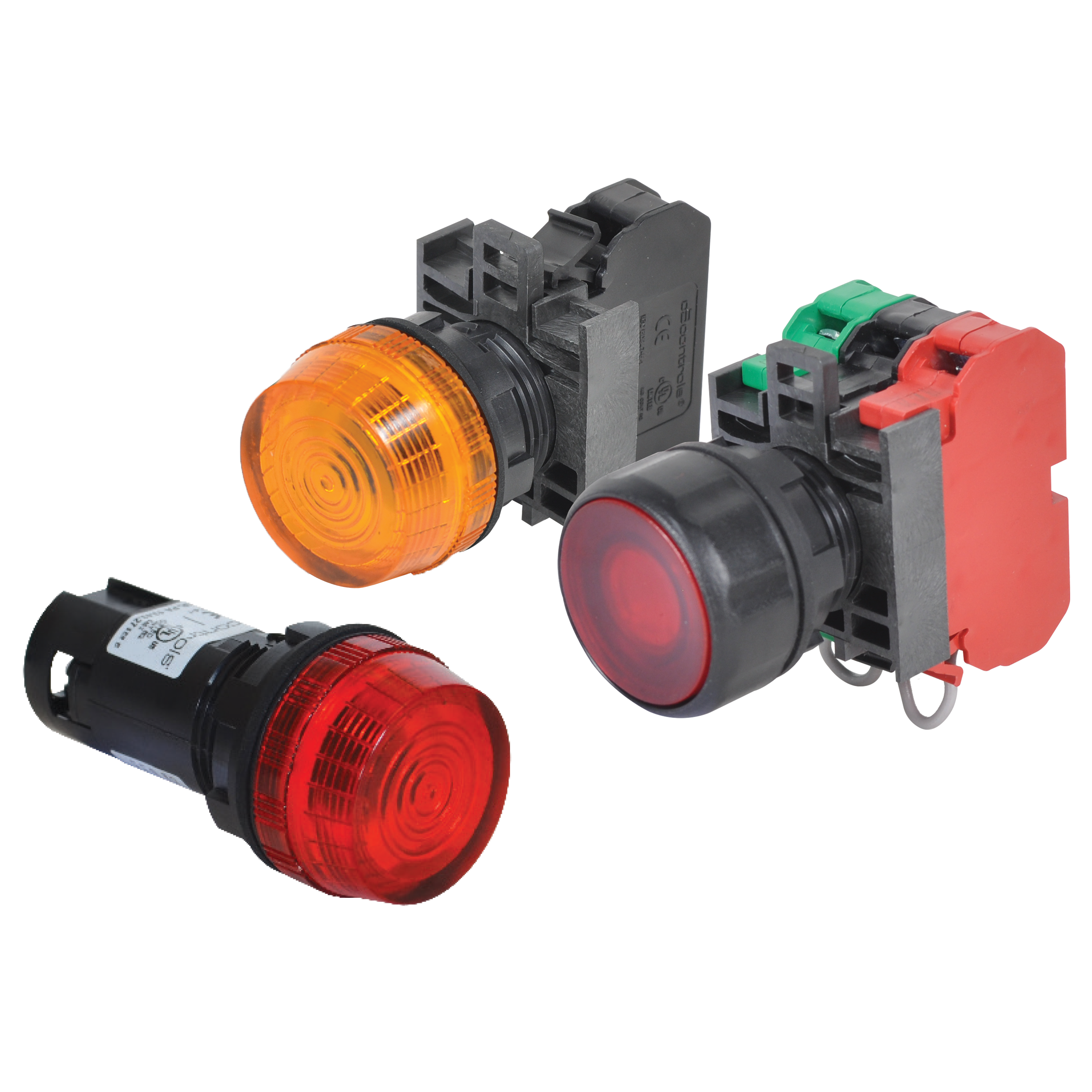 UL Listed 22mm IEC Unibody Pilot Lights with Modular design - c3controls