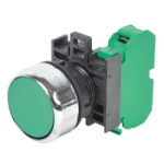 c3controls-22mm-IEC-Pushbutton-Green-Flush-Cap-Chrome-Bezel-NO-GT.png