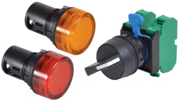 22mm IEC Unibody Pilot Lights and Selector Switch