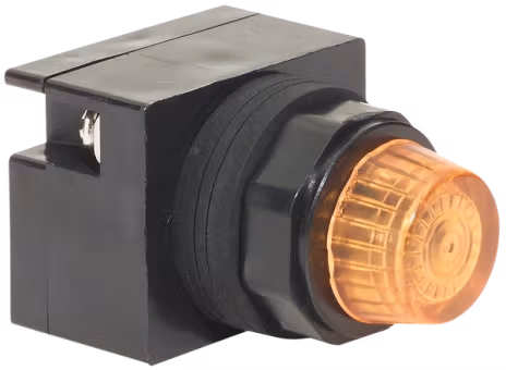 22mm NEMA Pilot Light with Amber Lens