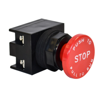 22mm NEMA E-Stop Push Button with cap markings