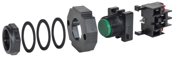 Dispositivos piloto de 30 mm para aplicaciones peligrosas de fácil instalación
