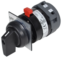 Cam Switch Operator with Round Lever Handle and Legend Plate