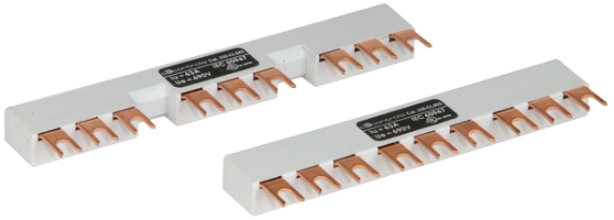 Peine de distribución de 3 fases para utilizar con disyuntores de protección de motores IEC