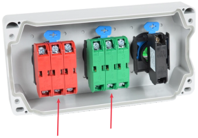 Estaciones de control en policarbonato con bloques de contacto a presión IEC de 22mm