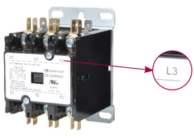 Definite Purpose Contactor, 3-Pole, 20 Amp