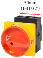 Non-Fused Disconnect Switch with Round DHG Handle