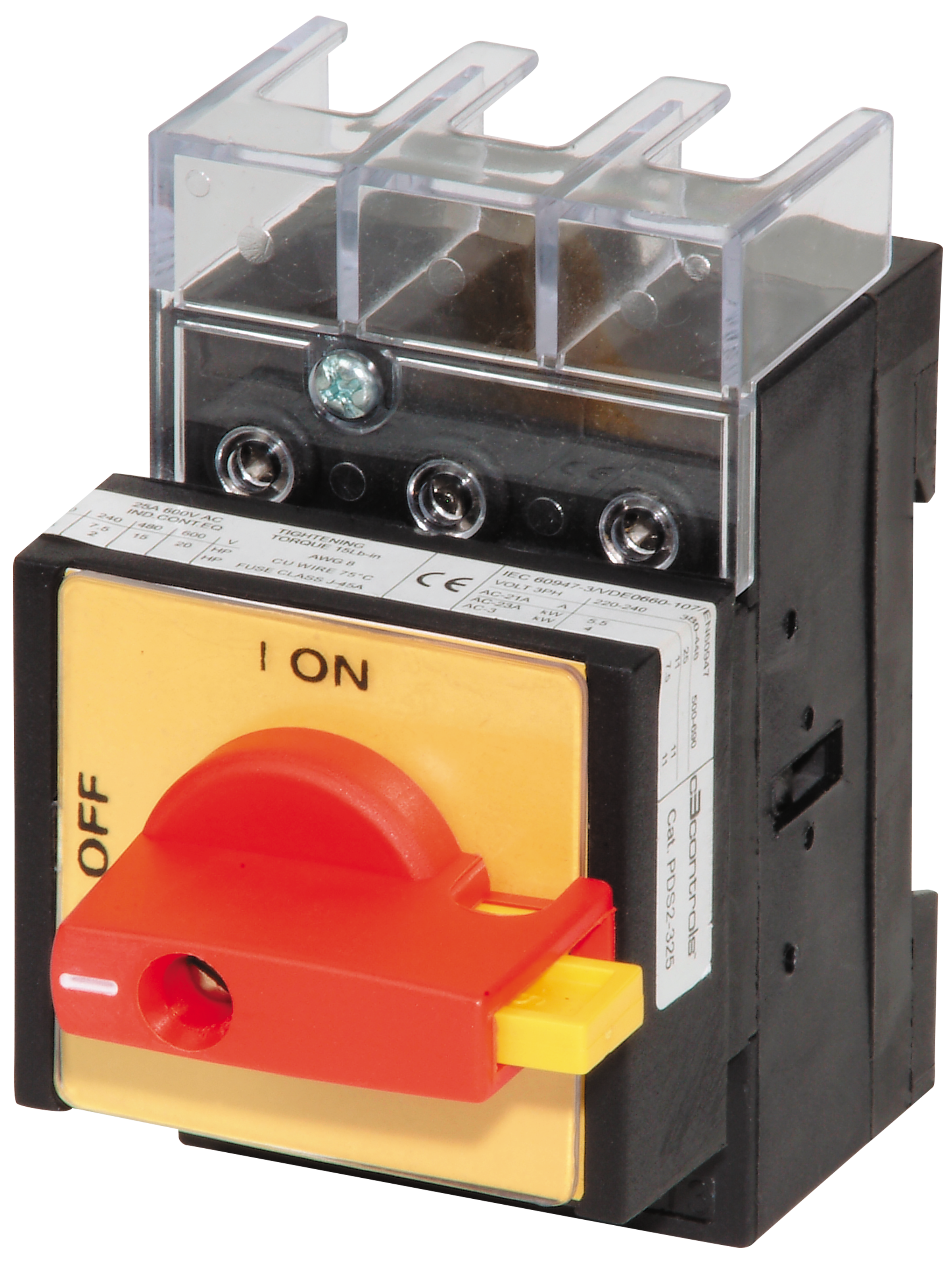 Disconnect Switch, Panel Base Mount with Integral Padlockable Lever