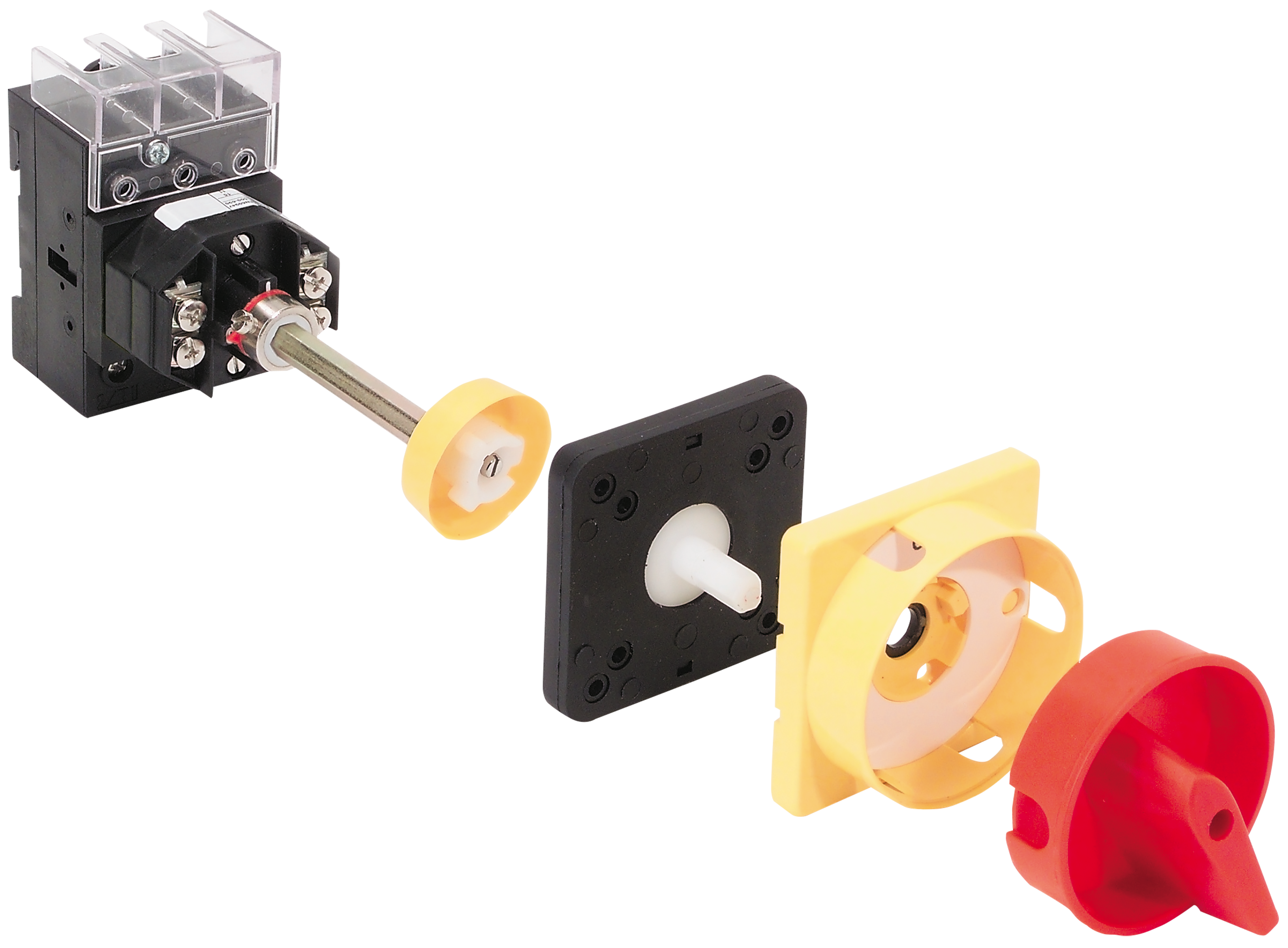 Disconnect Switch, Panel Base Mount with PHG Handle (exploded view)
