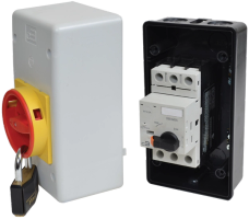 Disyuntor de protección de motor IEC cerrado con candado