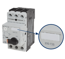 Disyuntor de protección de motor IEC con marcador de identificación