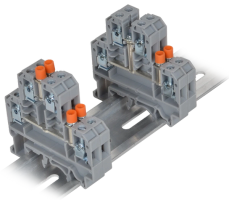 IEC Double Level Terminal Blocks with Circuit Bridges