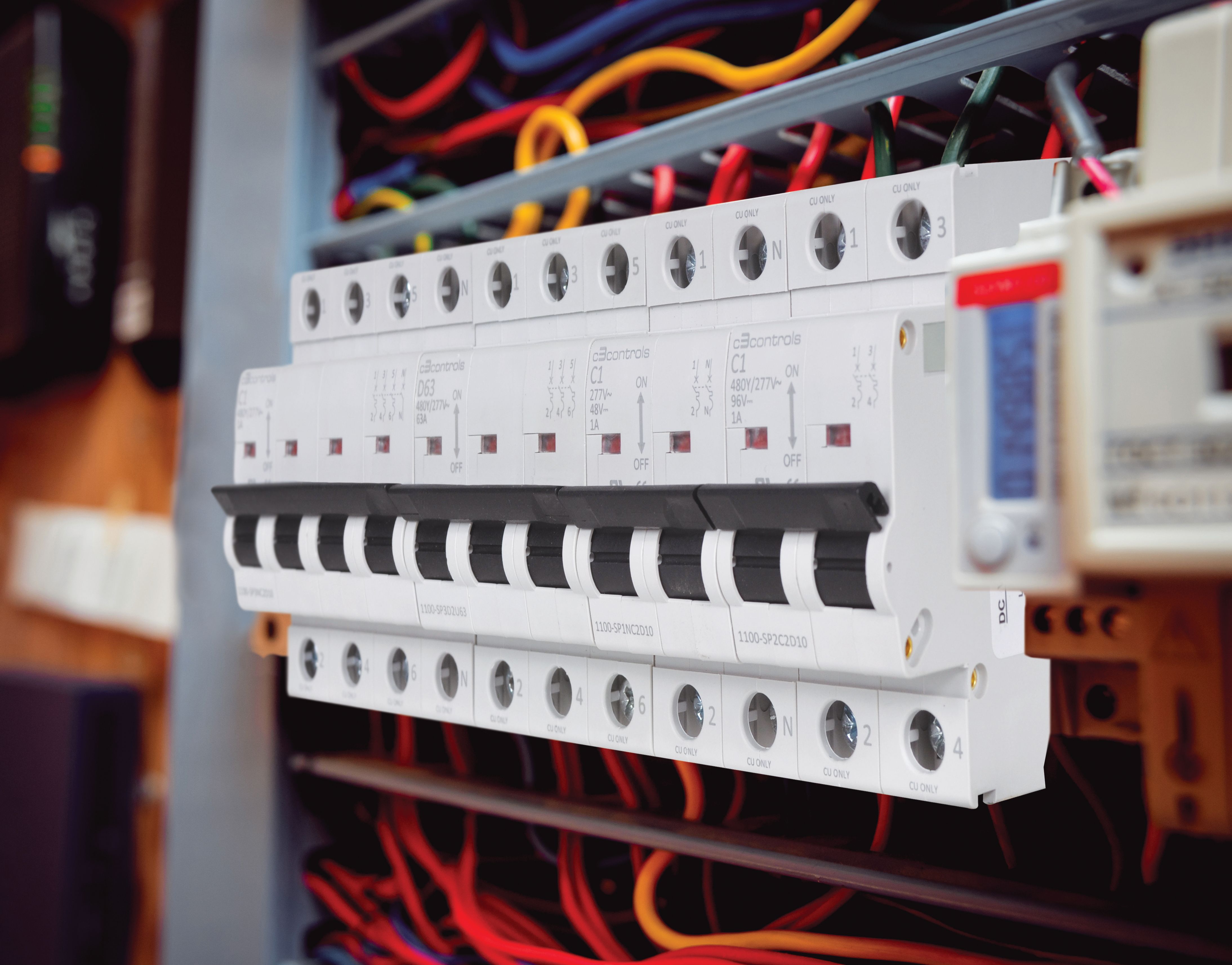 Miniature Circuit Breakers in Control Panel
