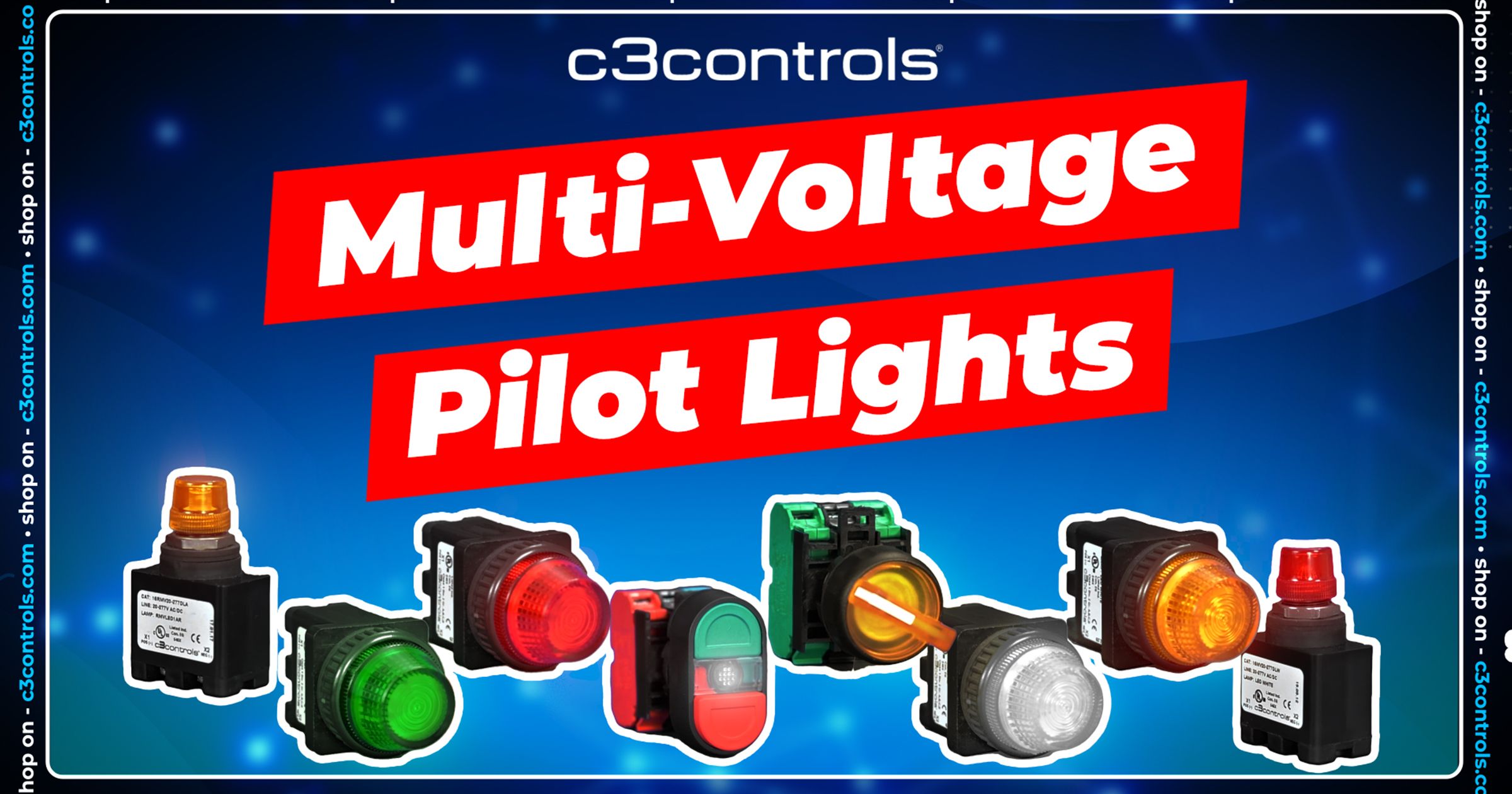 MultiVoltage Pilot Lights Features c3controls