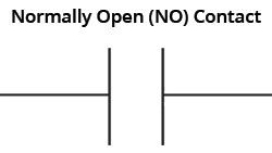 Normally Open Contact Symbol