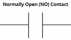 Normally Open Contact Symbol