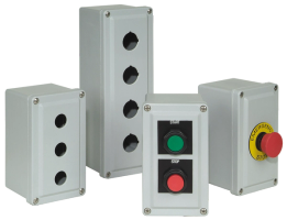 Polyester Enclosures for use with 22mm & 30mm Pilot Devices