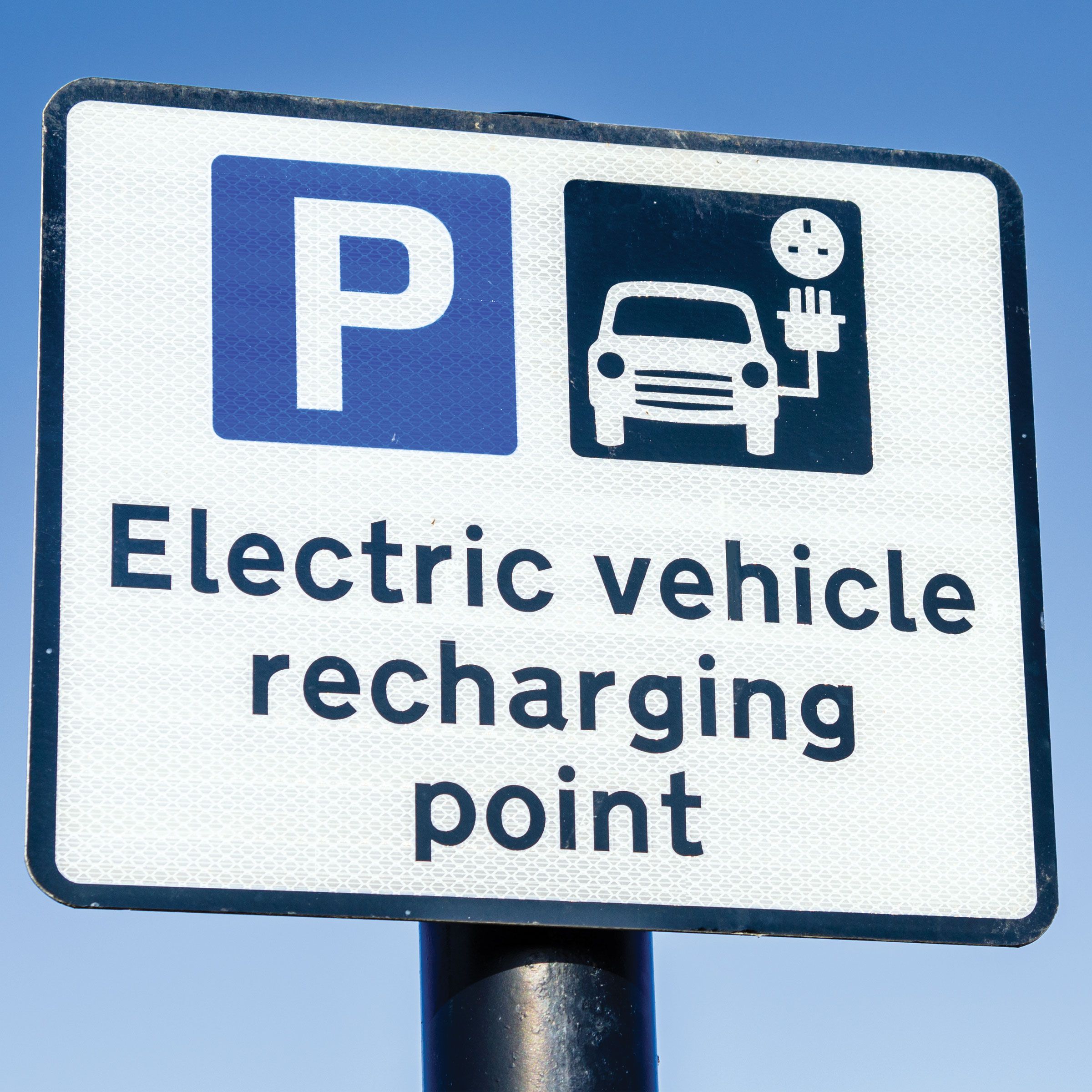Recharging Point Sign for Electric Vehicles