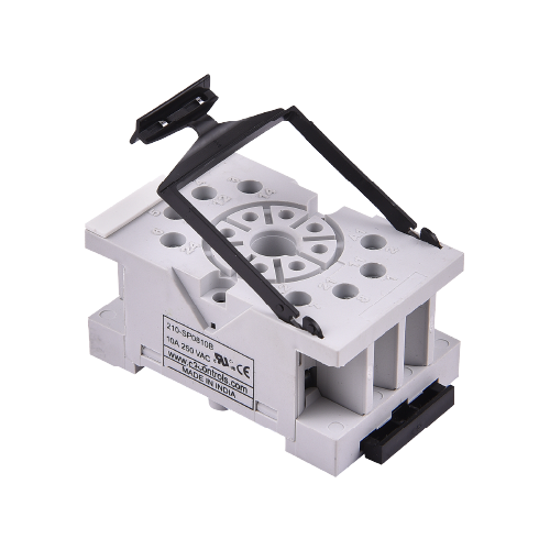 8 Pin Socket for Octal Base 2 Pole Relays, 10A (PN: 210-SP0810B)