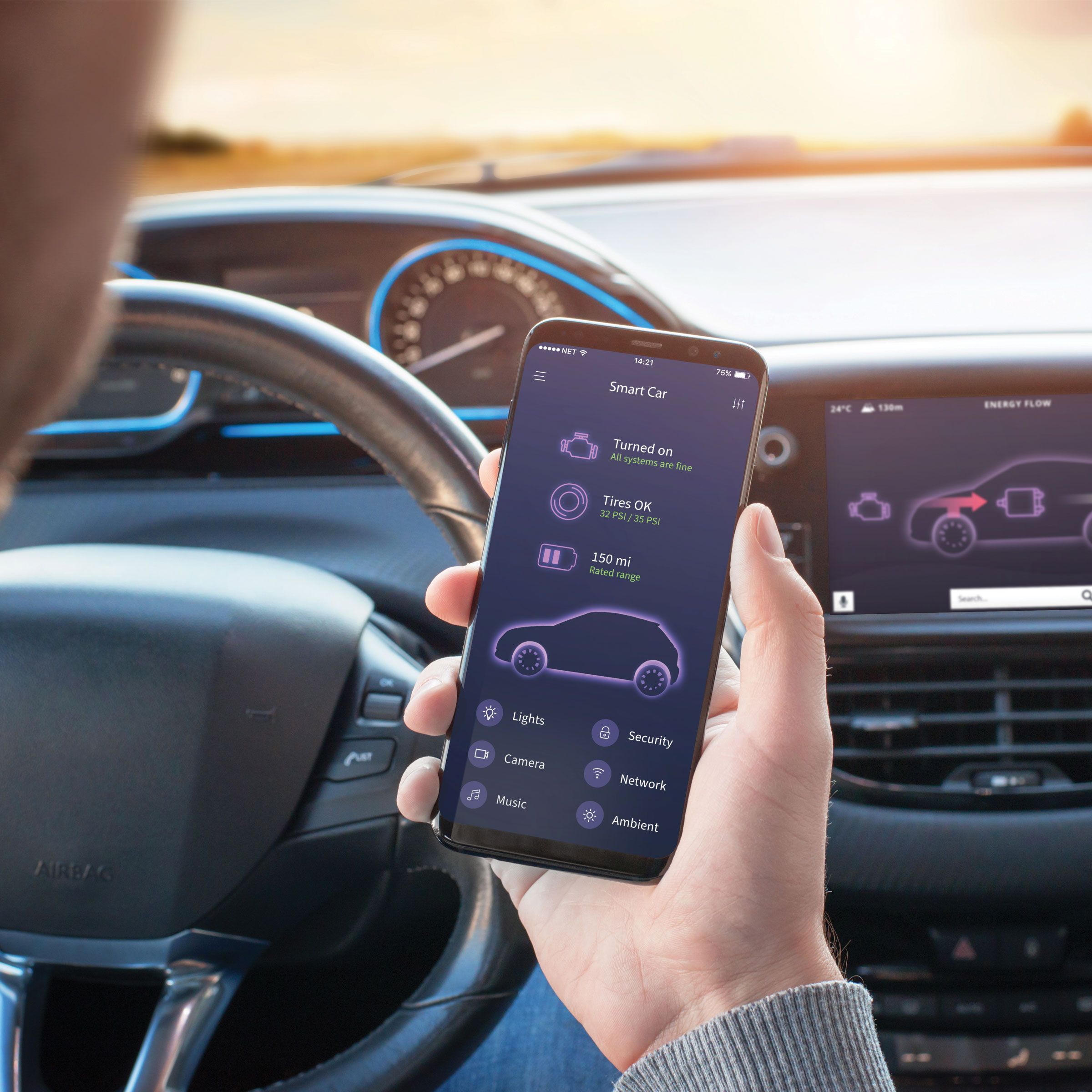 Smart Car App for Electric Vehicles