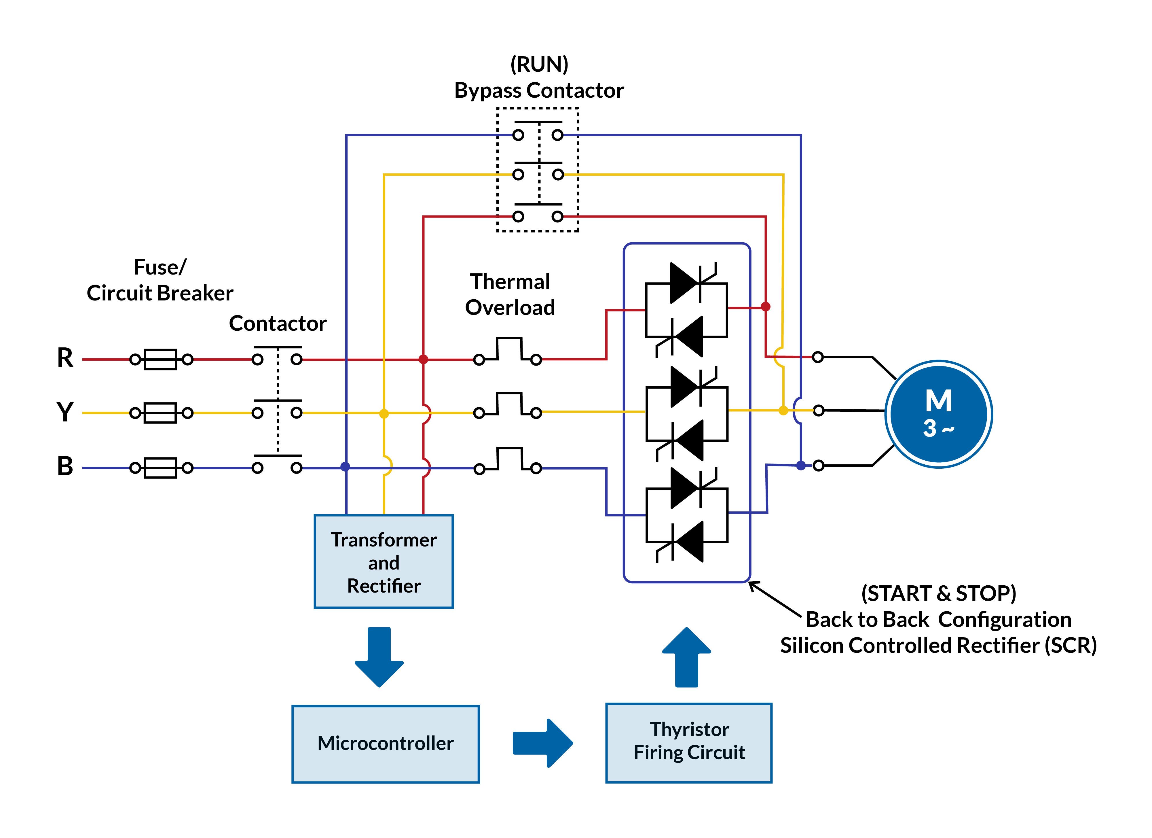 Soft Starter Circuit Diagram