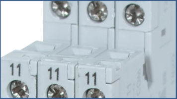 Terminal Block Relays with IP20 captive screw terminals