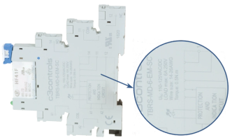 Terminal Block Relay side view