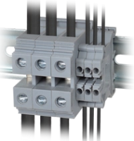 IEC Terminal Blocks, accepts multiple wire sizes