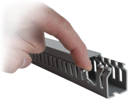 Wire Duct with snap off side wall fingers