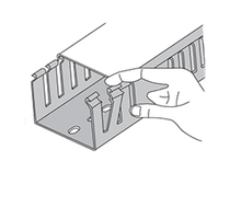 Wiring Duct with smooth rounded edges to prevent abrasions