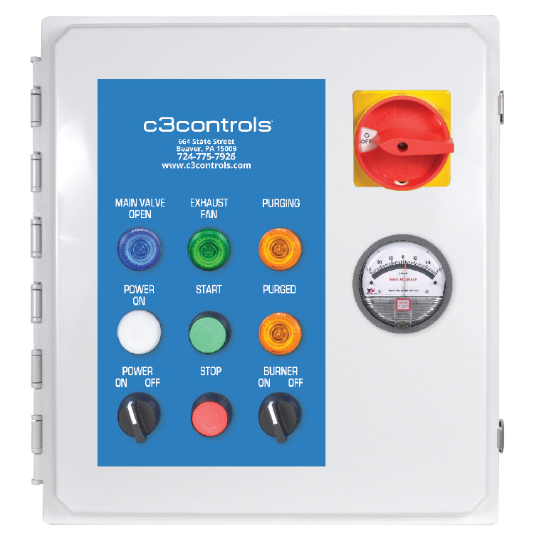 control panel enclosure Burners