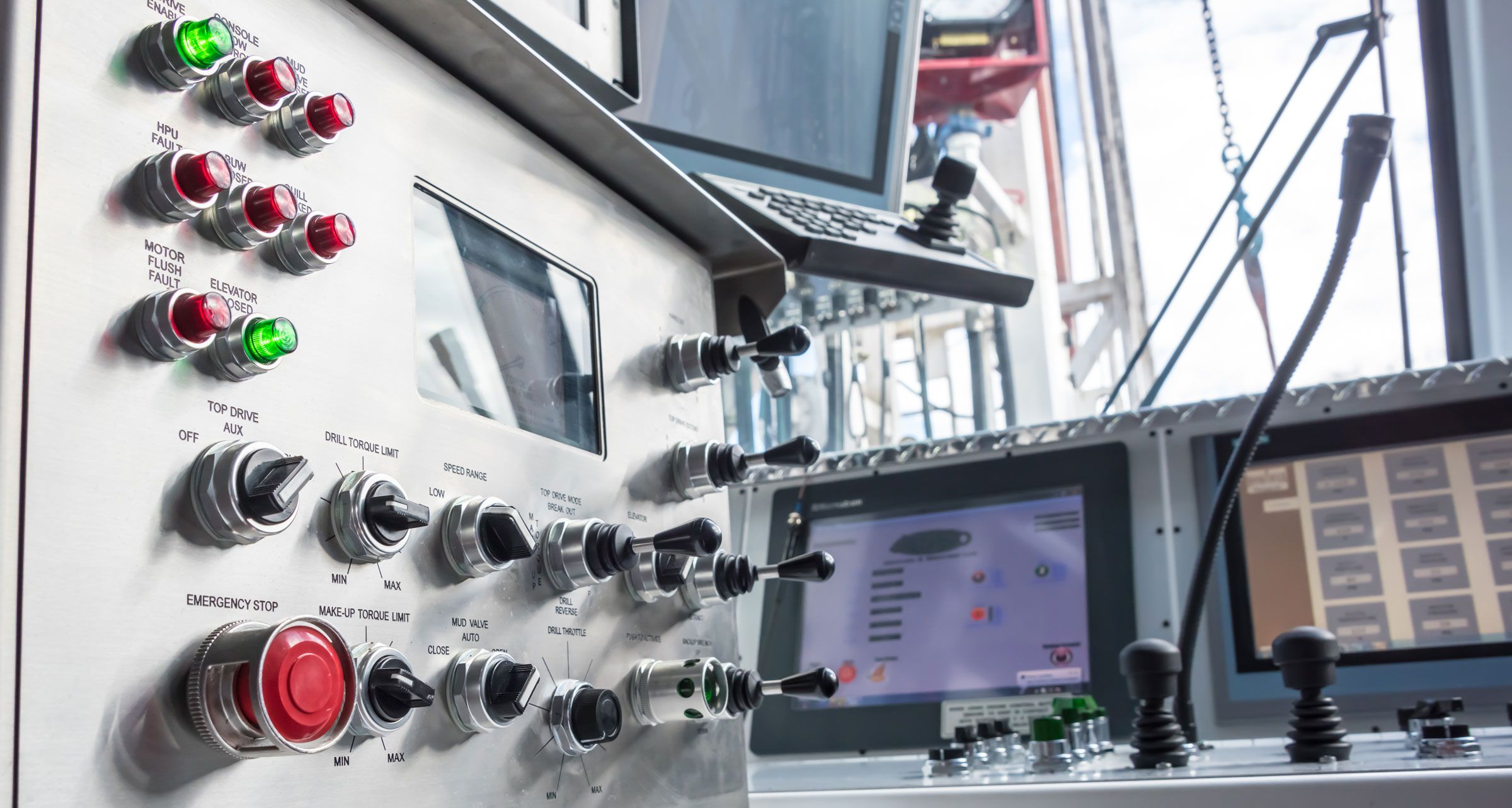 Oil Rig Controls Operator Room