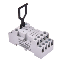 Socket with built-in retainer clip for Series 200/210 General Purpose Relays
