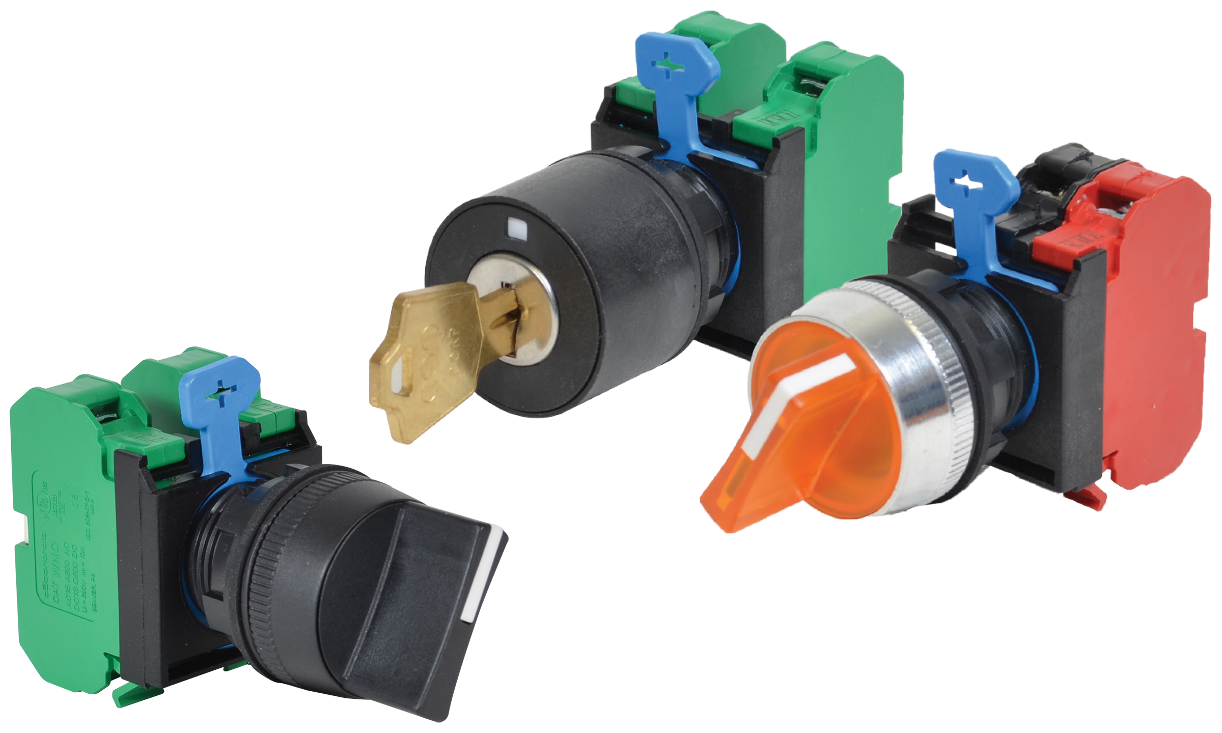 22mm IEC Selector Switches in 3 Operator Types - c3controls